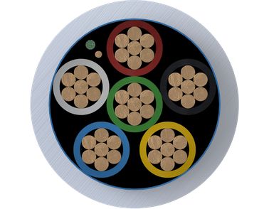 Intruder alarm cables cross-section