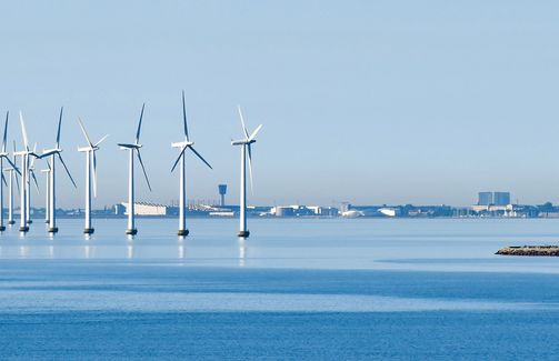 Offshore windmill farm Copenhagen