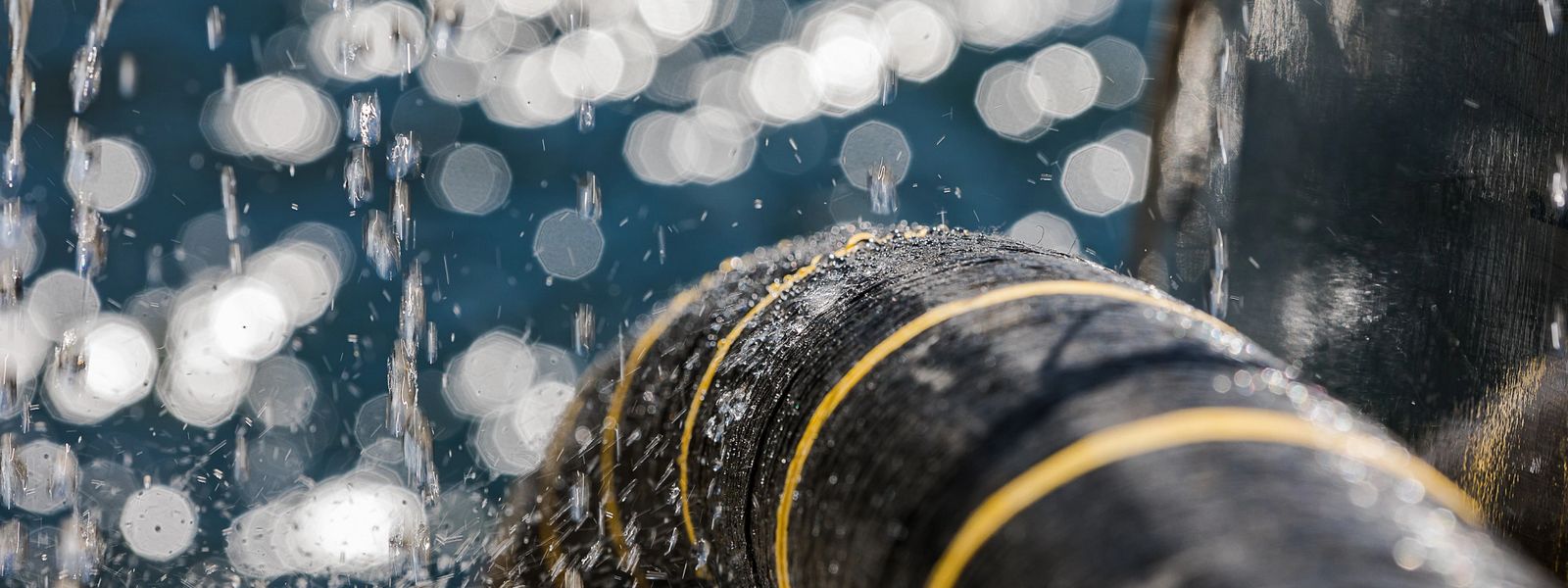 Offshore Interconnector Cable in Rain